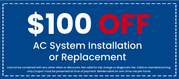 Discount on AC System Installation or Replacement