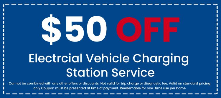Discount on Electrcial Vehicle Charging Station Service