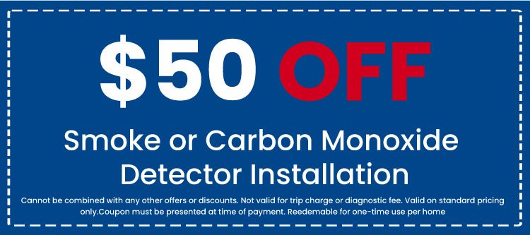 Discount on Smoke or Carbon Monoxide Detector Installation