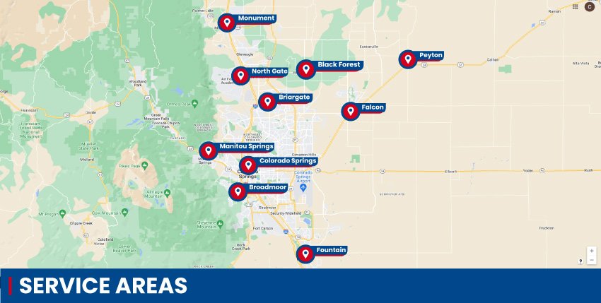 Colorado Springs, CO and the Surrounding Areas